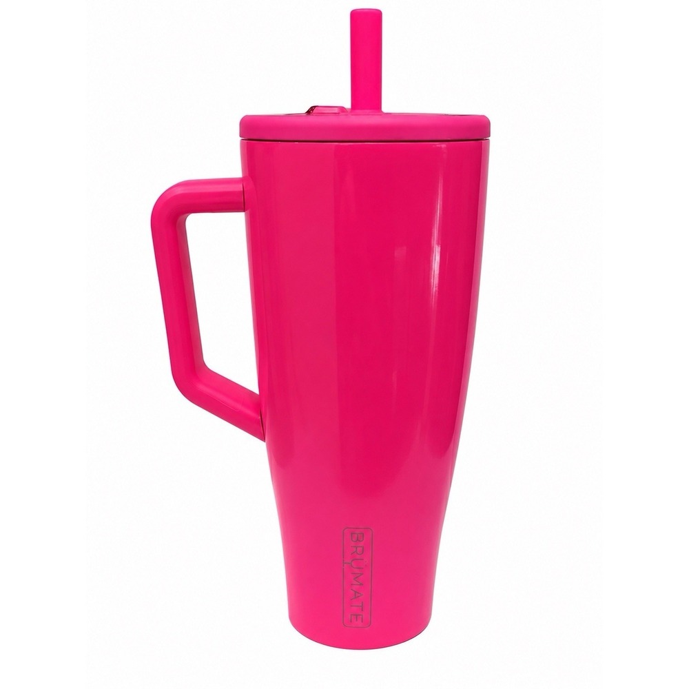 BrüMate Era 40 oz Neon Pink Leakproof Straw Tumbler ColdKey Handle New